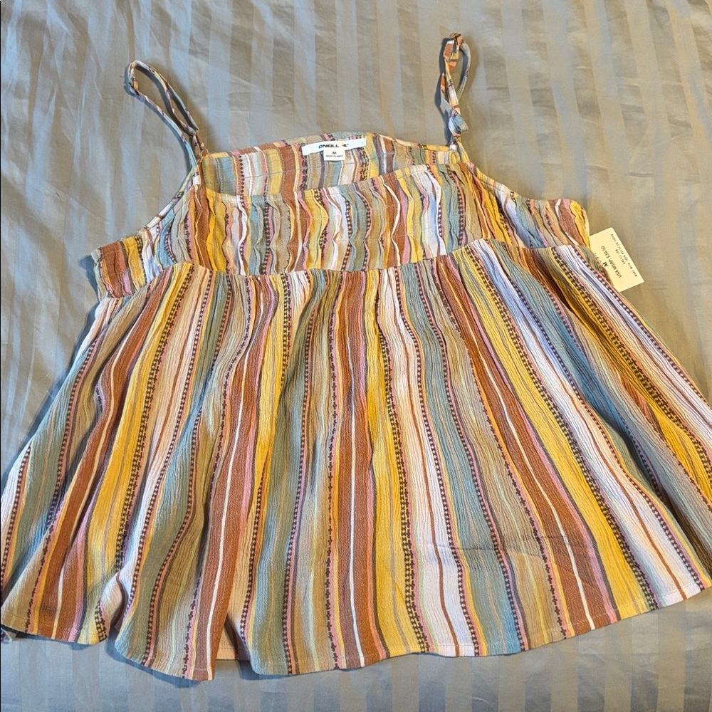 NWT O'Neill Multicolor Striped Top